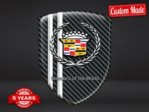 Cadillac Calcomanía Resina Edición Limitada Insignias Cúpula Lujo ST